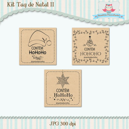 Kit Tag De Natal