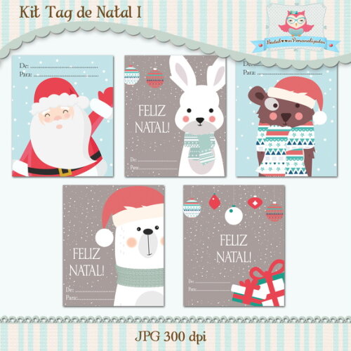 Kit Tag De Natal
