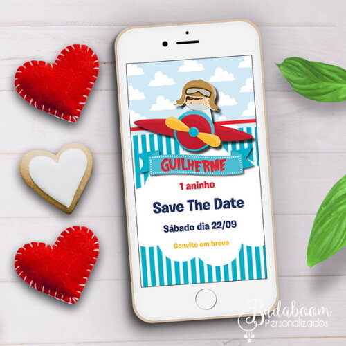 Save The Date Digital Aviador