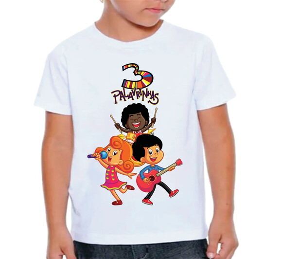 Camiseta Infantil 3 Palavrinhas