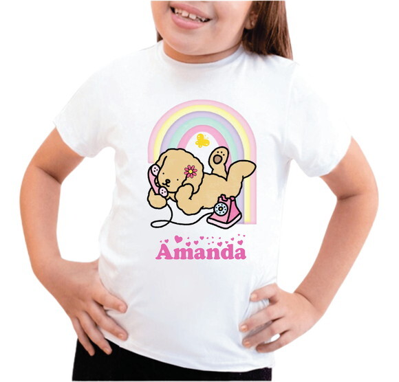 Camiseta Infantil Personalizada com Nome Bobbie Goods