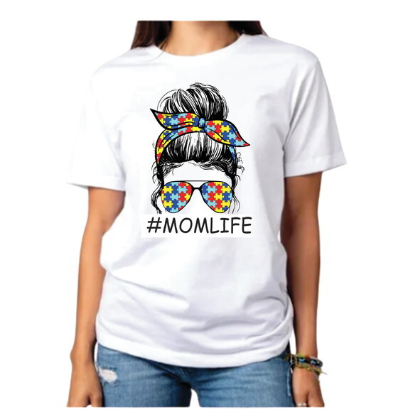 Camiseta Mãe de Autista Mom Life