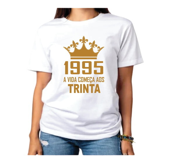 Camiseta Personalizada a Vida Começa aos 30