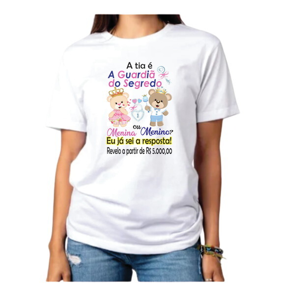 Camiseta Personalizada Guardiã do Segredo Ursinhos