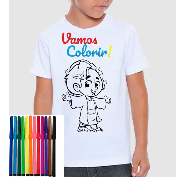 Camiseta Personalizada para Colorir José