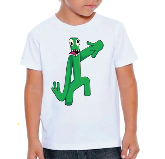 Camiseta Personalizada Rainbow Friends Green