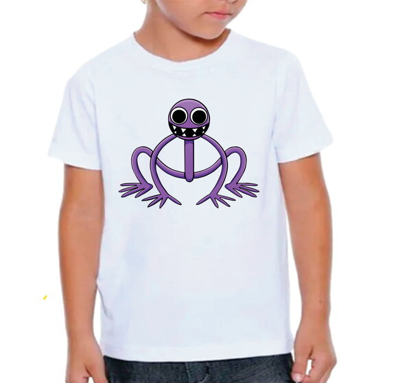 Camiseta Personalizada Rainbow Friends Purple