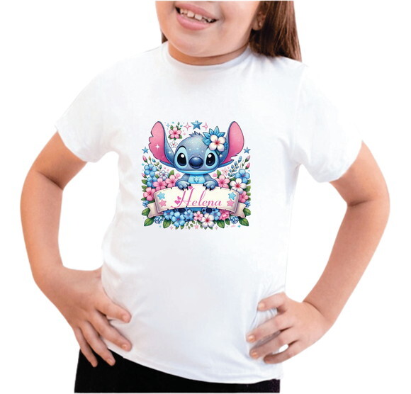 Camiseta Personalizada Stitch Qualquer Tema
