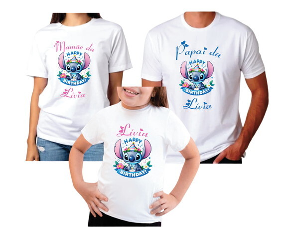 Camiseta Stitch Faça do Seu Jeito