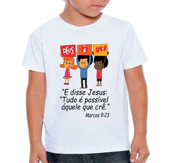 Camiseta Tudo É Possível Aquele Que Crê 3 Palavrinhas