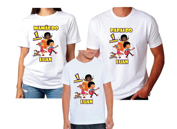 Kit Familia para Aniversario 3 Palavrinhas
