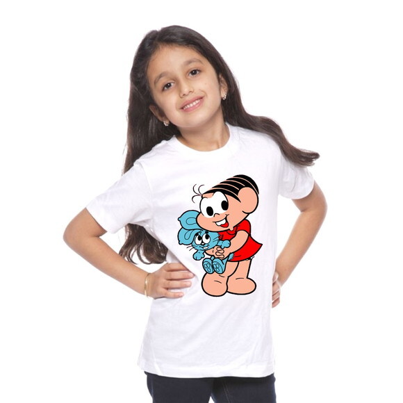 2 Camiseta Personalizada Cascao Turma da Monica