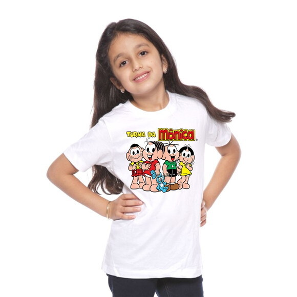 6 Camisetas Infantil Cebolinha Turma da Monica