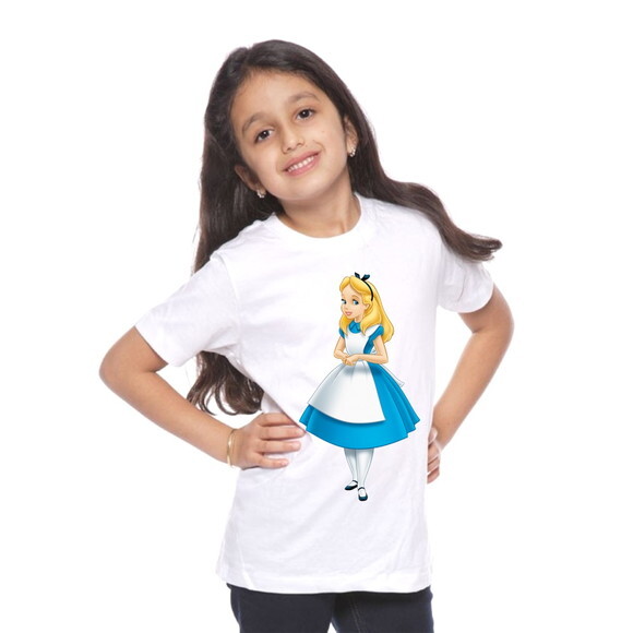 Alice No Pais Das Maravilhas Camisa Infantil