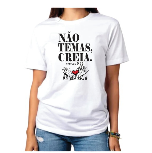 Blusa Camiseta Feminina Jesus Gospel Evangélica Cristã Deus