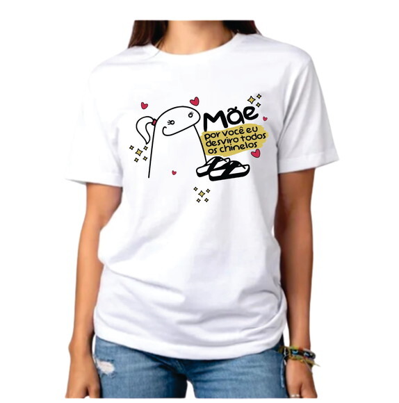 Blusas Flork Frase Engraçada Dia das Maes