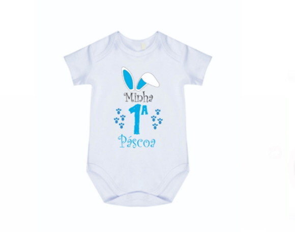BODY PARA BEBÊ PRIMEIRA PASCOA