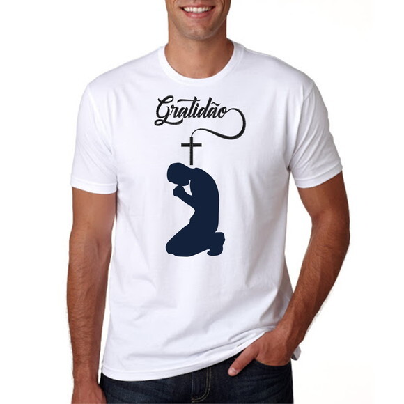 camisa camiseta gratidão masculina