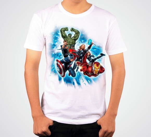 Camisa Camiseta Infantil os Vingadores