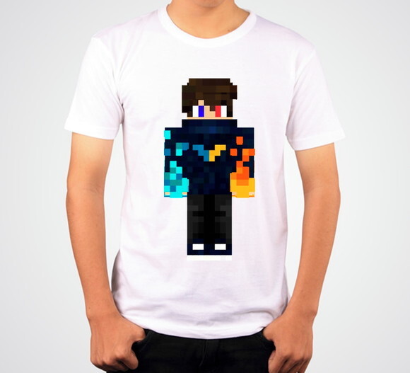 Camisa Camiseta Infantil Minecraft