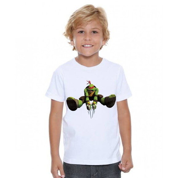 Camisa Camiseta Infantil Tartaruga Ninja