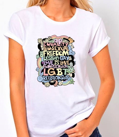Camisa Camiseta Unissex Lgbt Promoção