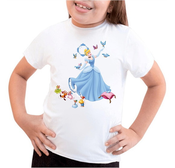 Camisa Infantil Cinderela