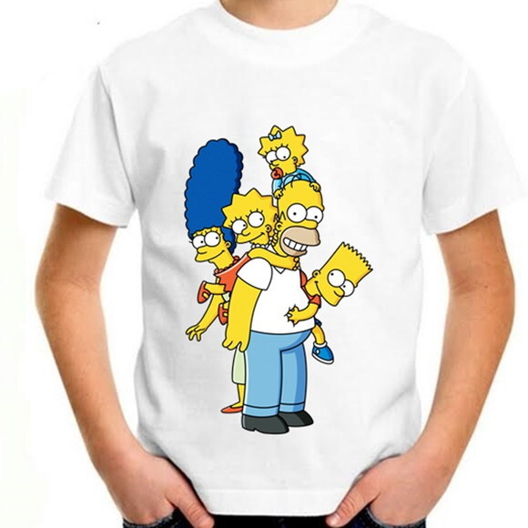 Camisa Infantil Familia Simpson