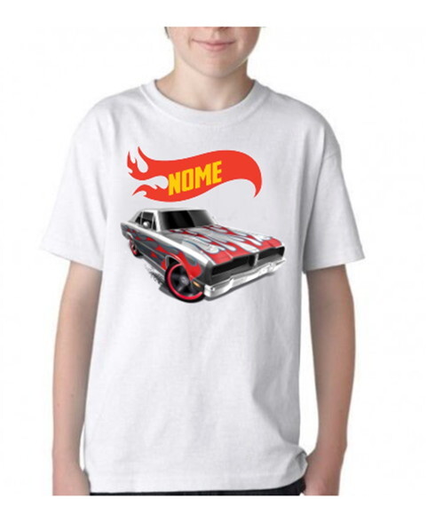 Camisa Infantil Hot Wheels