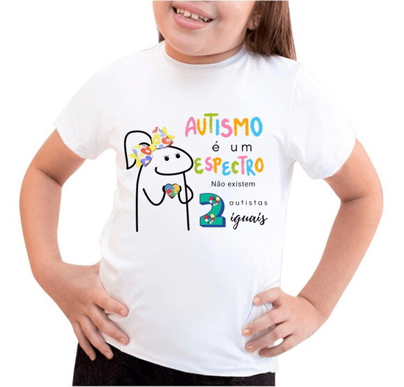 Camisa Infantil para Meninas Autista