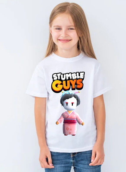 Camisa Infantil para Meninas Stumble Guys