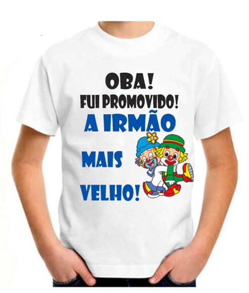 Camisa Infantil Patati Patat Promovido Irmão Mais Velho