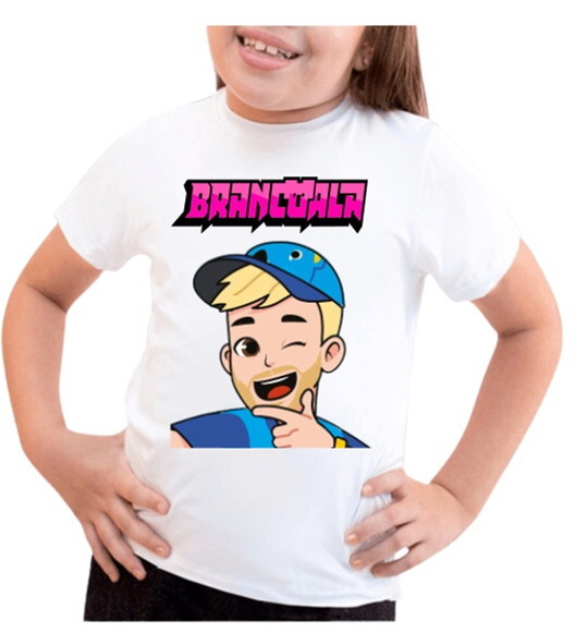 Camisa Infantil Personalizada Brancoala para Meninas