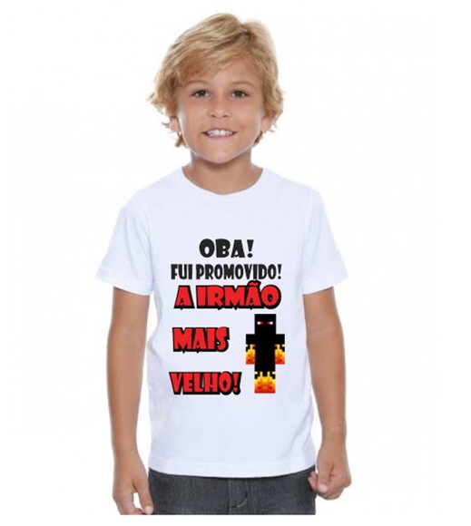 Camisa Infantil Promovido Irmao Mais Velho