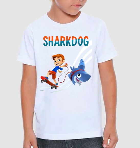 Camisa Infantil Shark Dog