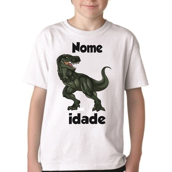 Camisa Infantil Tema Dinossauro
