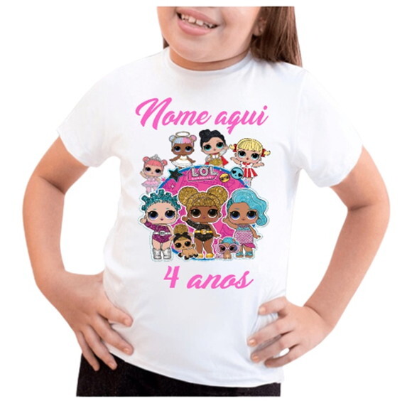 Camisa para Meninas Lol Surprise Aniversario