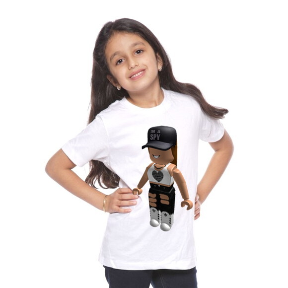Camiseta Aniversario Tema Roblox Para Meninas