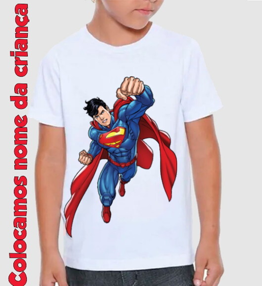 Camiseta Aniversario Tema Super Man