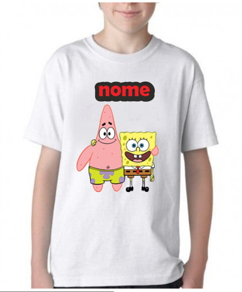 camiseta bob esponja personalizada