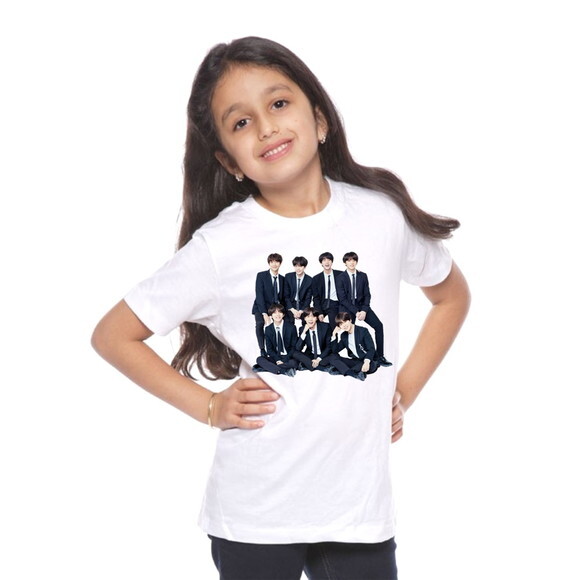 Camiseta Bts Para Criança