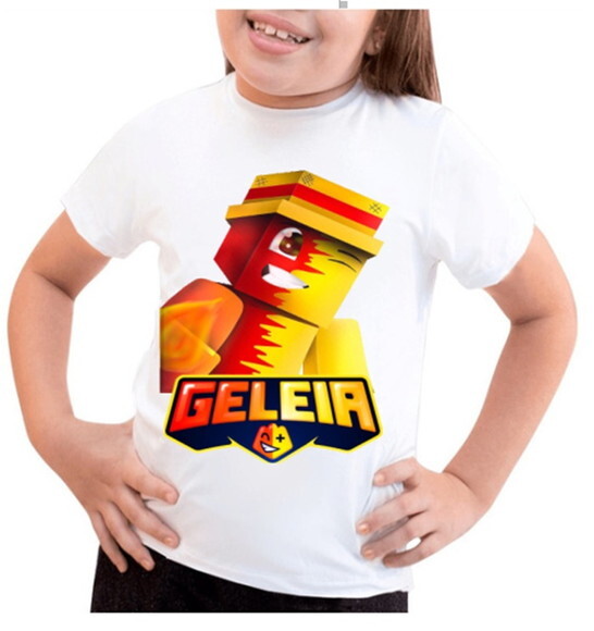 Camiseta Camisa para Meninas Youtuber Geleia