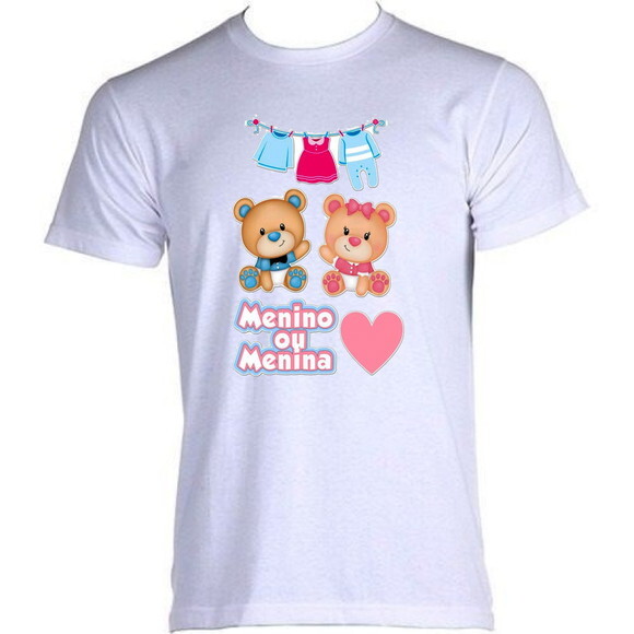 Camiseta Chá Revelação Ursinho
