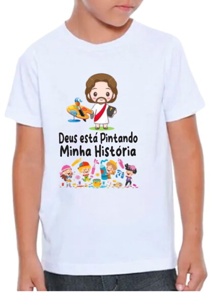 Camiseta Evangelica Infantil para Crianças