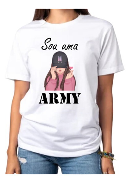 Camiseta Feminina Bts Sou Uma Army
