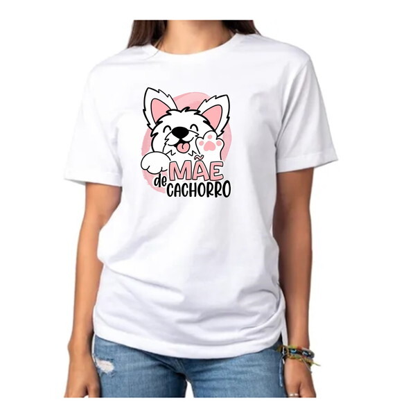 Camiseta Feminina Mãe de Pet