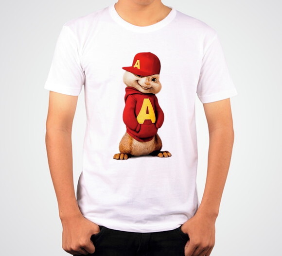 CAMISETA INFANTIL ANIVERSARIO ALVIN E OS ESQUILOS