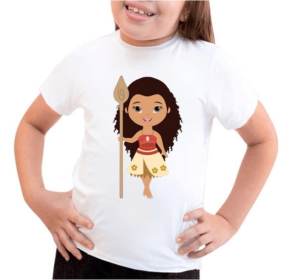 Camiseta Infantil Aniversario Tema Moana