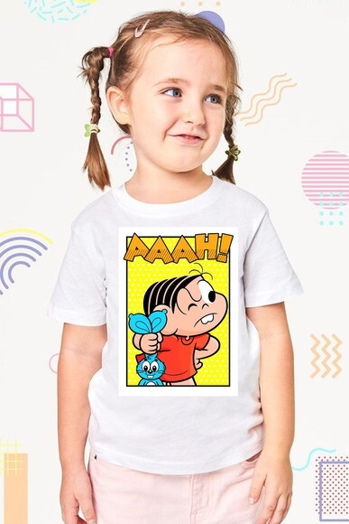 Camiseta Infantil Basica Turma da Monica