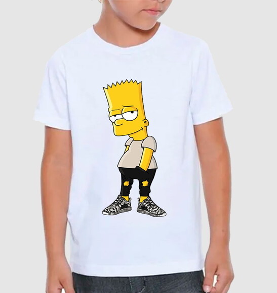 Camiseta Infantil Casual Tema Simpson